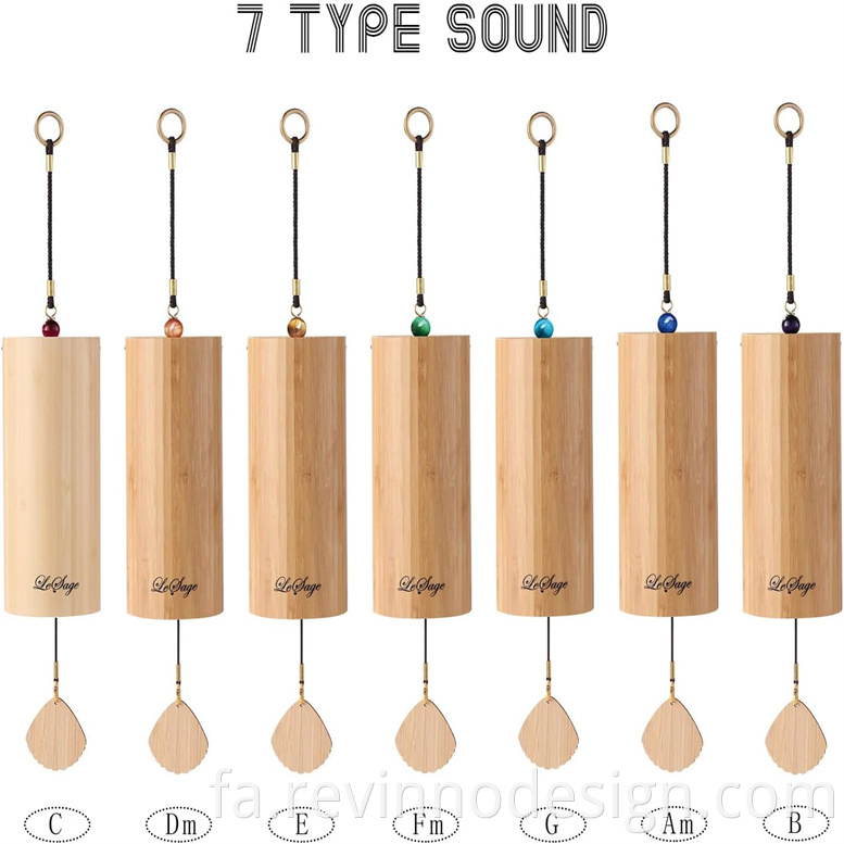 wooden wind chimes large